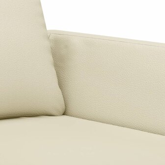 2-delige Loungeset met kussens kunstleer cr&egrave;me 5