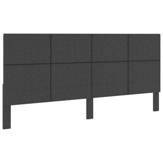 Hoofdbord 200x200 cm stof donkergrijs  1