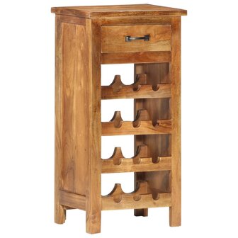 Wijnkast 40x30x80 cm massief acaciahout  1