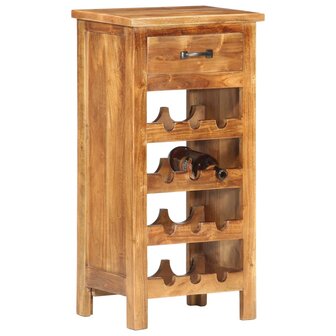 Wijnkast 40x30x80 cm massief acaciahout  8