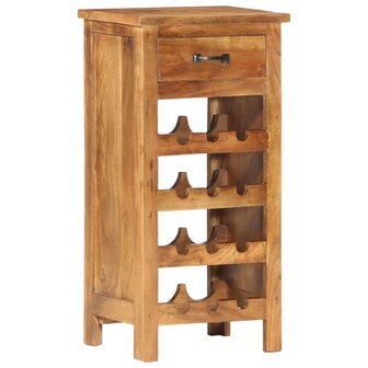 Wijnkast 40x30x80 cm massief acaciahout  9