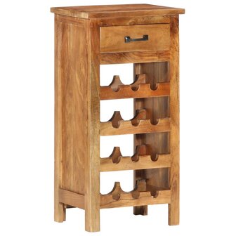 Wijnkast 40x30x80 cm massief acaciahout  12