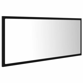 Badkamerspiegel LED 100x8,5x37 cm acryl zwart 6