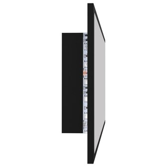 Badkamerspiegel LED 100x8,5x37 cm acryl zwart 8
