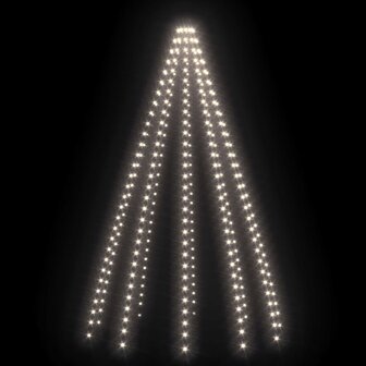 Kerstboomverlichting met 250 LED&amp;apos;s koudwit net 250 cm 4