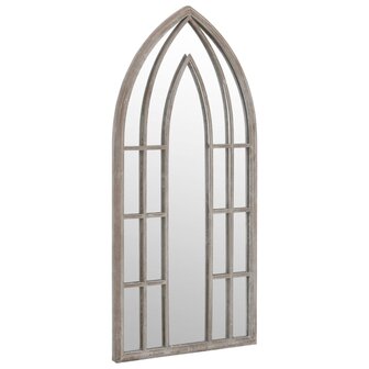 Tuinspiegel 100x45 cm ijzer zandkleurig 3