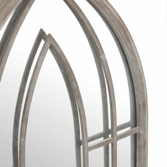 Tuinspiegel 100x45 cm ijzer zandkleurig 5