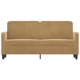 Tweezitsbank 140 cm stof bruin 3