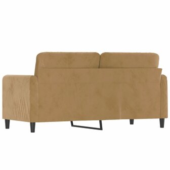 Tweezitsbank 140 cm stof bruin 5