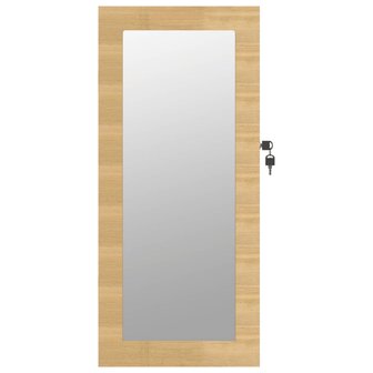 Sieradenkast met spiegel wandgemonteerd 30x8,5x67 cm 4