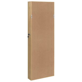 Sieradenkast met spiegel wandgemonteerd 37,5x10x106 cm 7