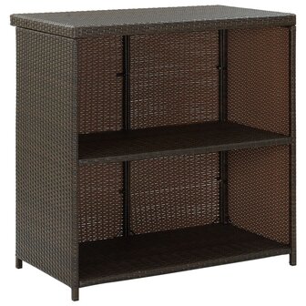 3-delige Barset poly rattan bruin 5