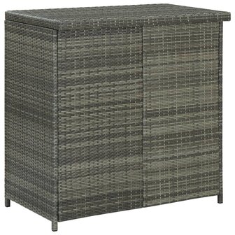 3-delige Barset poly rattan grijs 4