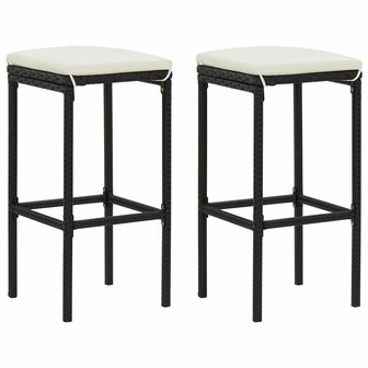 3-delige Barset poly rattan zwart 7
