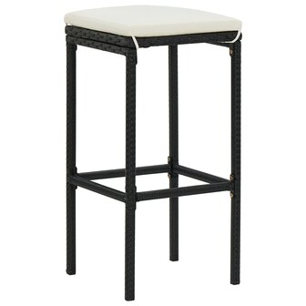 3-delige Barset poly rattan zwart 8