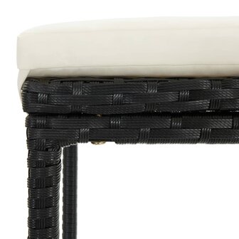 3-delige Barset poly rattan zwart 9
