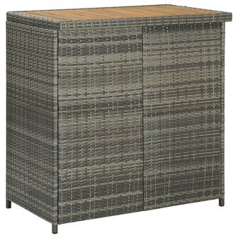3-delige Barset poly rattan grijs 4
