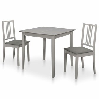 3-delige Eethoek MDF grijs 1