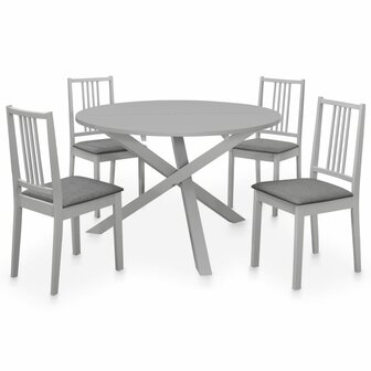 5-delige Eethoek MDF grijs 1