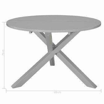 5-delige Eethoek MDF grijs 11