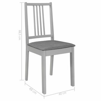 5-delige Eethoek MDF grijs 12