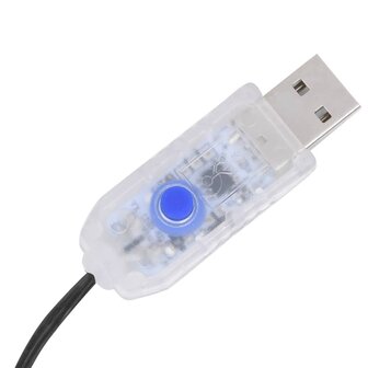 Kerstboomverlichting met 210 LED&amp;apos;s koudwit net 210 cm 6