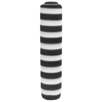 Privacyscherm 75 g/m&sup2; 1x10 m HDPE antracietkleurig en wit 1