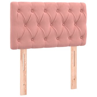 Hoofdbord 80x7x78/88 cm fluweel roze 2