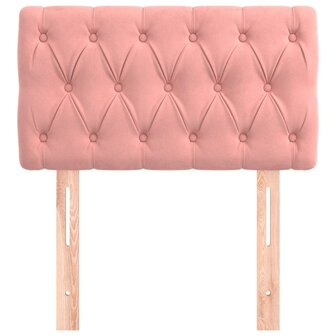 Hoofdbord 80x7x78/88 cm fluweel roze 3