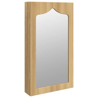 Sieradenkast met spiegel wandgemonteerd 37,5x10x67 cm 2