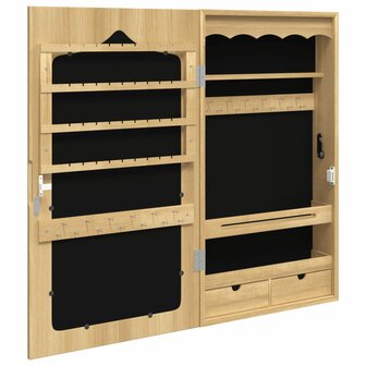Sieradenkast met spiegel wandgemonteerd 37,5x10x67 cm 5