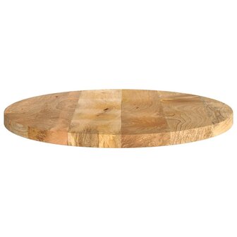 Tafelblad rond &Oslash; 40x2,5 cm massief ruw mangohout 4