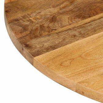 Tafelblad rond &Oslash; 40x2,5 cm massief ruw mangohout 6