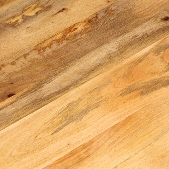 Tafelblad rond &Oslash; 40x2,5 cm massief ruw mangohout 7