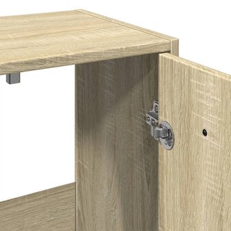 4-delige Badkamermeubelset bewerkt hout sonoma eikenkleurig 12