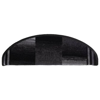 Trapmatten zelfklevend 5 st 65x21x4 cm zwart en grijs 5