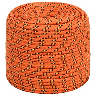 Boottouw 10 mm 25 m polypropyleen oranje 2