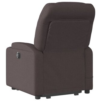 Sta-op-massagestoel verstelbaar stof donkerbruin 5