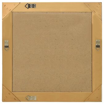 Wandspiegel barok stijl 60x60 cm goudkleurig 3