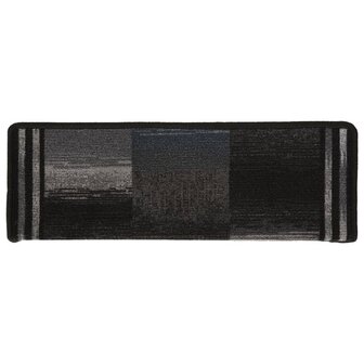 Trapmatten zelfklevend 5 st 65x21x4 cm zwart en grijs 4