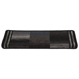 Trapmatten zelfklevend 5 st 65x21x4 cm zwart en grijs 5