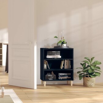 Dressoir 57x35x70 cm bewerkt hout zwart 1