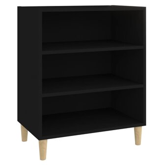 Dressoir 57x35x70 cm bewerkt hout zwart 2