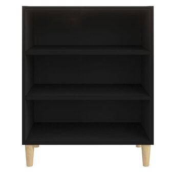 Dressoir 57x35x70 cm bewerkt hout zwart 4