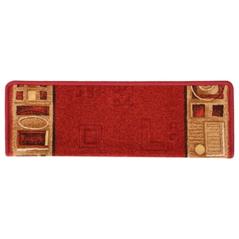 Trapmatten zelfklevend 5 st 65x21x4 cm rood 4