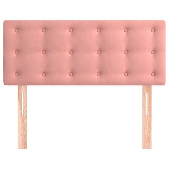Hoofdbord 80x5x78/88 cm fluweel roze 3