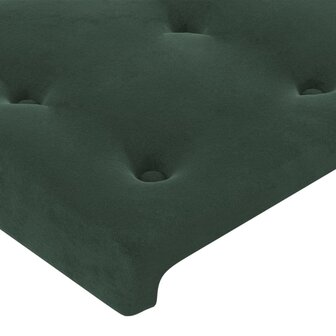Hoofdborden 2 st 72x5x78/88 cm fluweel donkergroen 4