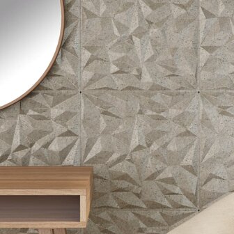 48 st Wandpanelen amethist 12 m&sup2; 50x50 cm XPS beton 3