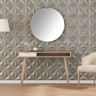48 st Wandpanelen origami 12 m&sup2; 50x50 cm XPS beton 1
