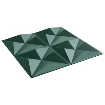 48 st Wandpanelen origami 12 m&sup2; 50x50 cm XPS groen 5